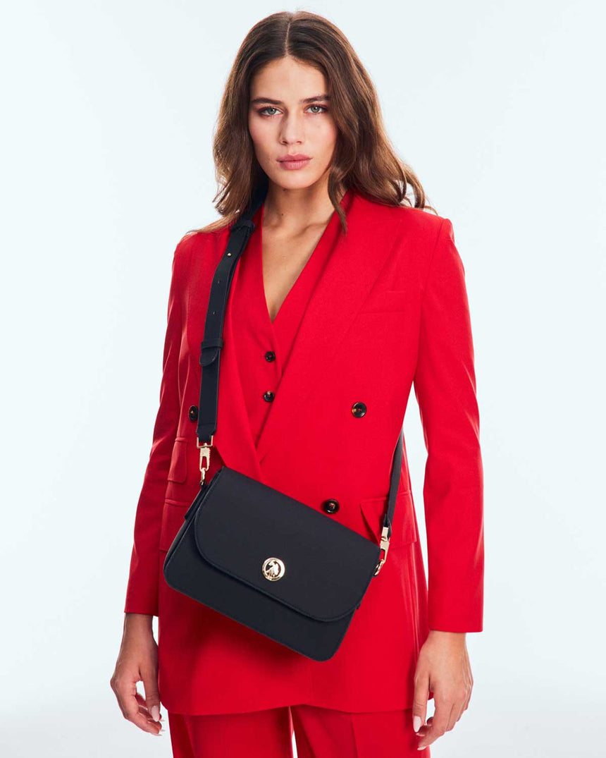 Us Polo Assn Logolu Çapraz Askılı Çanta Siyah