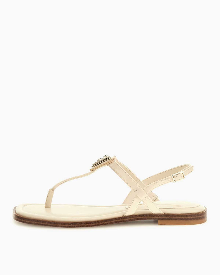 Guess Rainey4 Rugan Parmak Arası Sandalet Cream