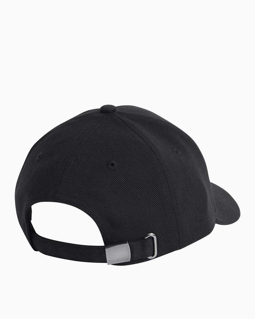 Calvin Klein Bombed Metal Logolu Şapka CK Black