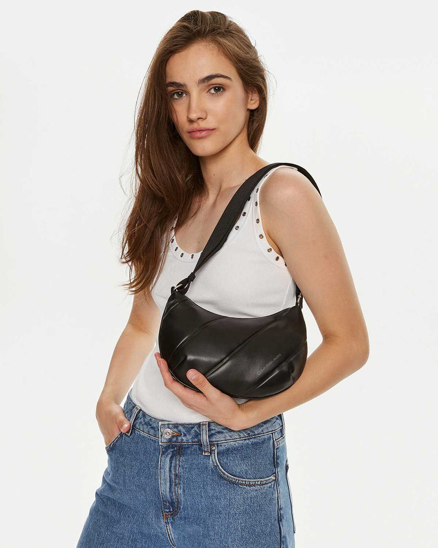 Calvin Klein Quilted Crossover Çapraz Askılı Çanta Black