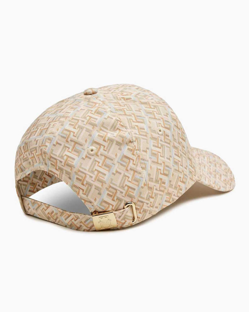 Tommy Hilfiger Monogram Logolu Şapka Beige