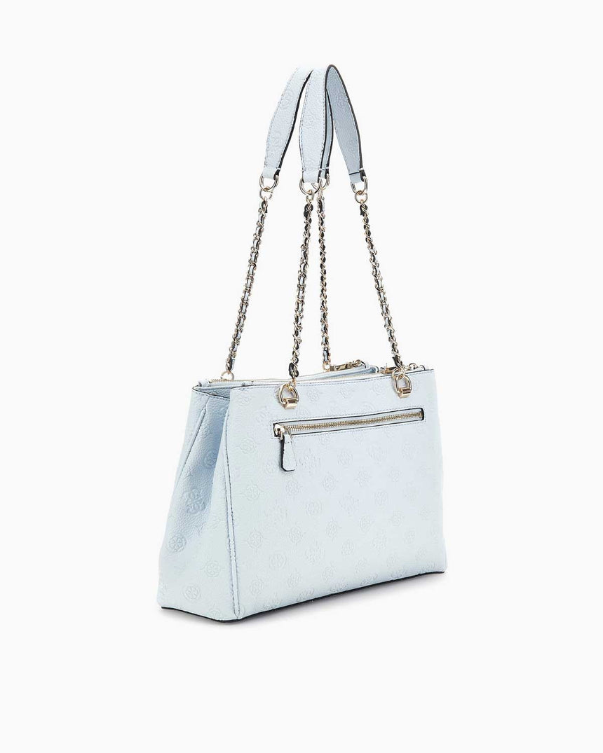 Guess Cresdia Status Satchel Omuz Çantası Powder Blue