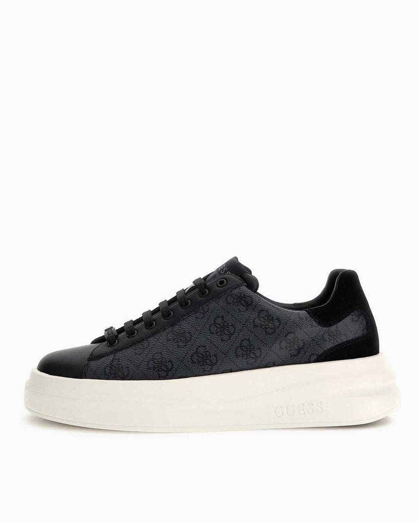 Guess Elba Monogram Baskılı Sneaker Black