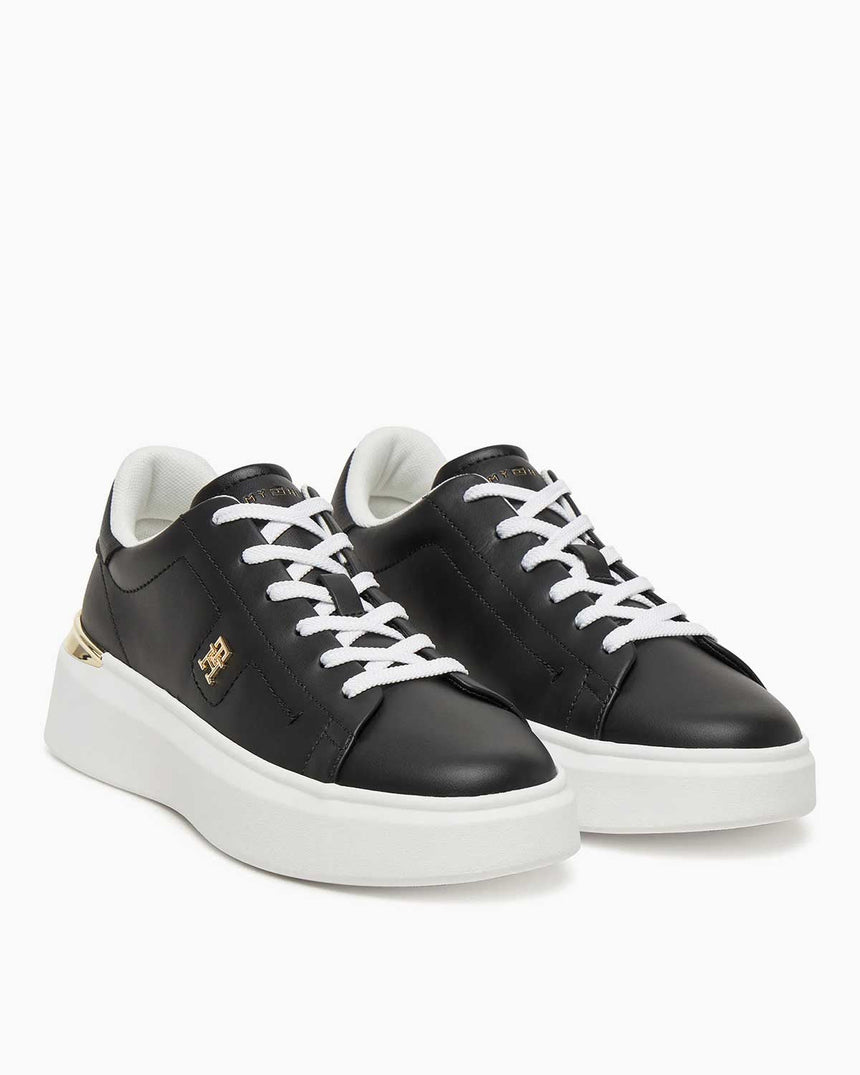 Tommy Hilfiger Estefania Yüksek Topuklu Kadın Şık Kort Sneaker Black