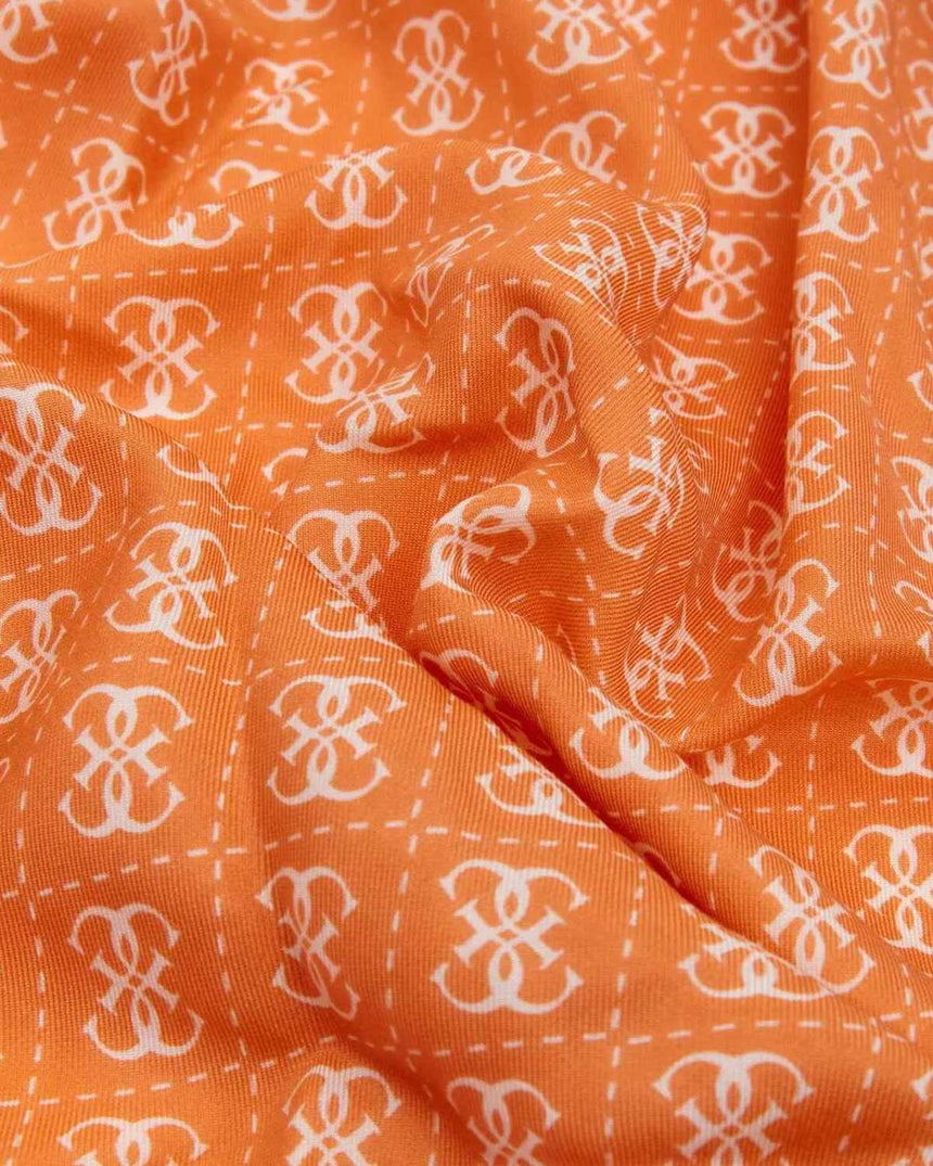 Guess Foulard Logolu Eşarp Orange