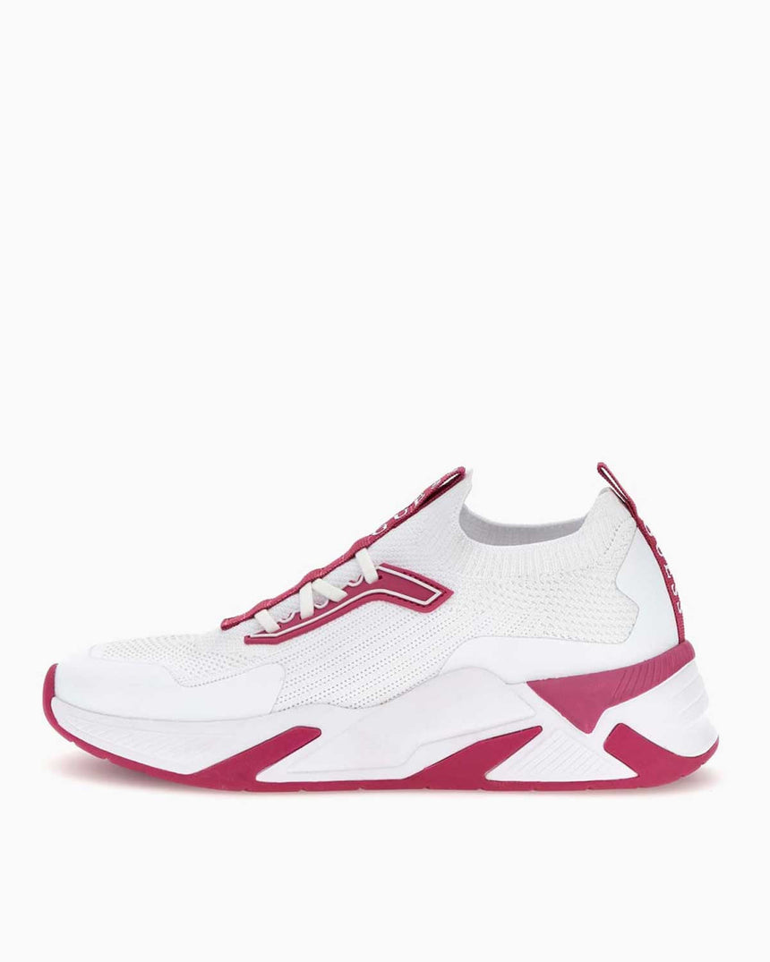 Guess Gaxtin Logolu Sneaker White Fuchsia