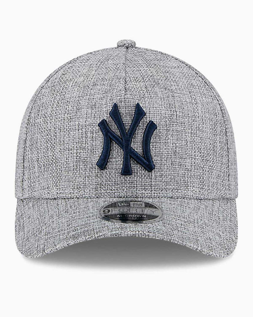 New Era Cotton Weave NY Unisex Şapka Gri
