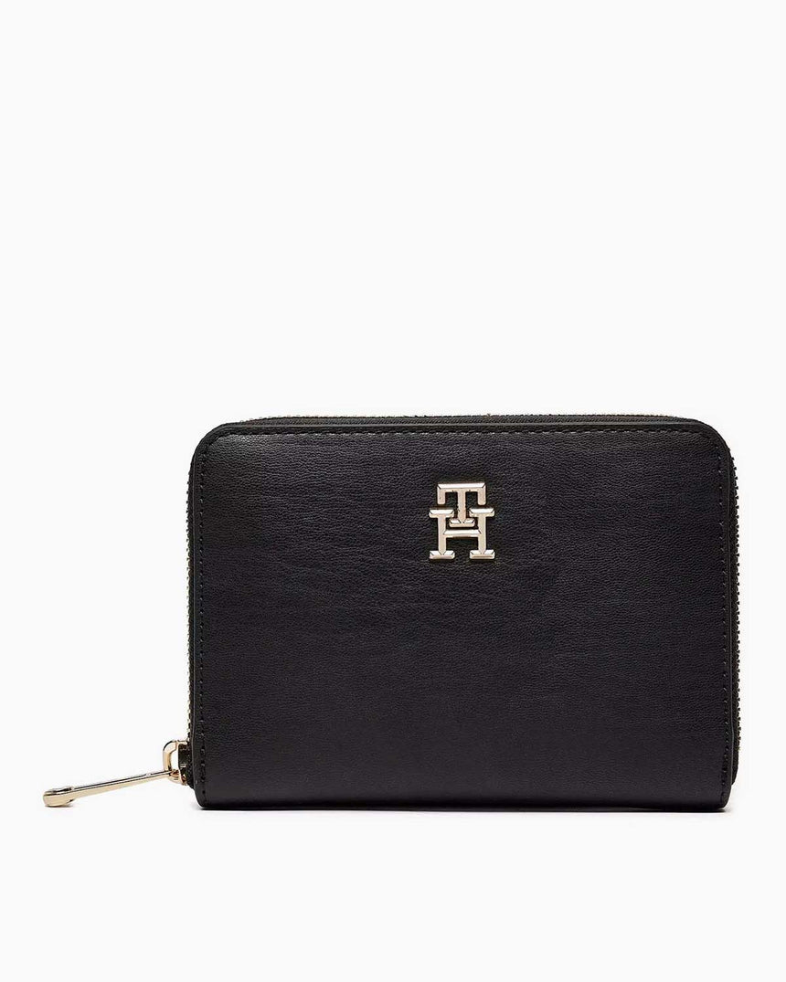 Tommy Hilfiger Chic Med Fermuarlı Cüzdan Black