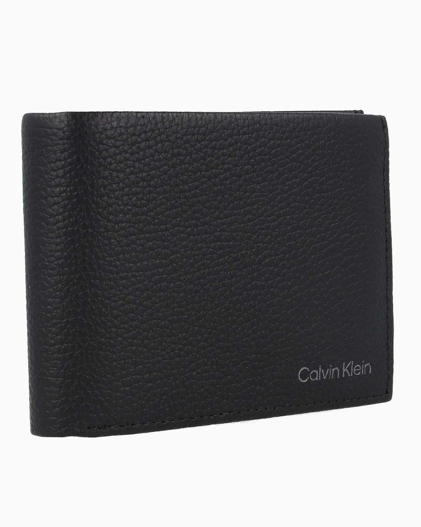 Calvin Klein Erkek Warmth Trifold 10Cc W/Coın L Kartlık - Cüzdan Black