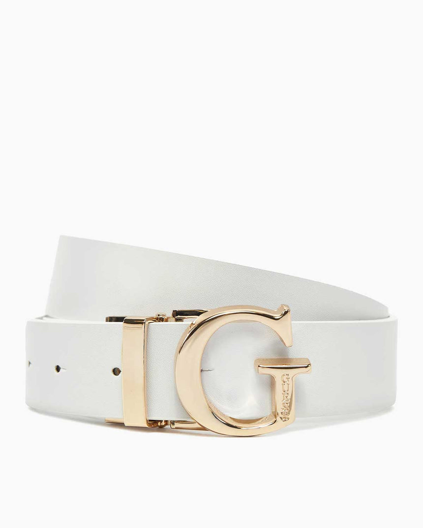 Guess Reversible Belts Kemer White Logo
