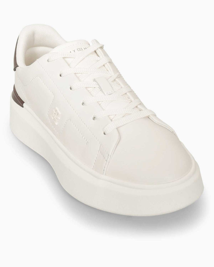Tommy Hilfiger Estefania Altın Detaylı Platform Tabanlı Kadın Sneaker Ancient White