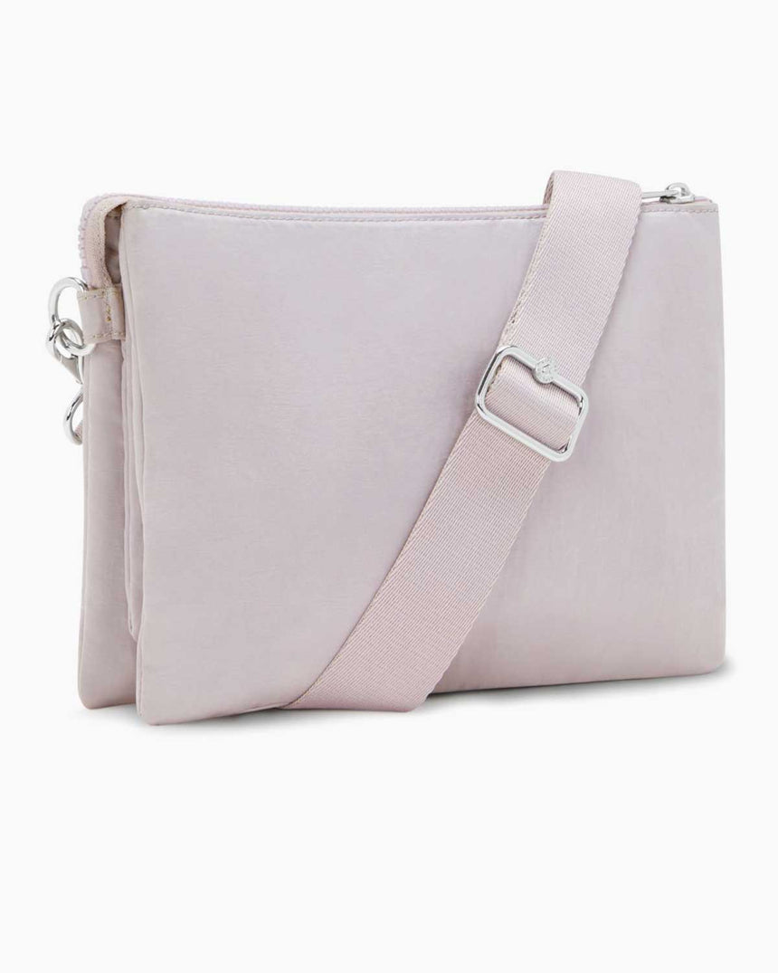 Kipling Riri L Basic Elevated Çapraz Askılı Çanta Gleam Silver