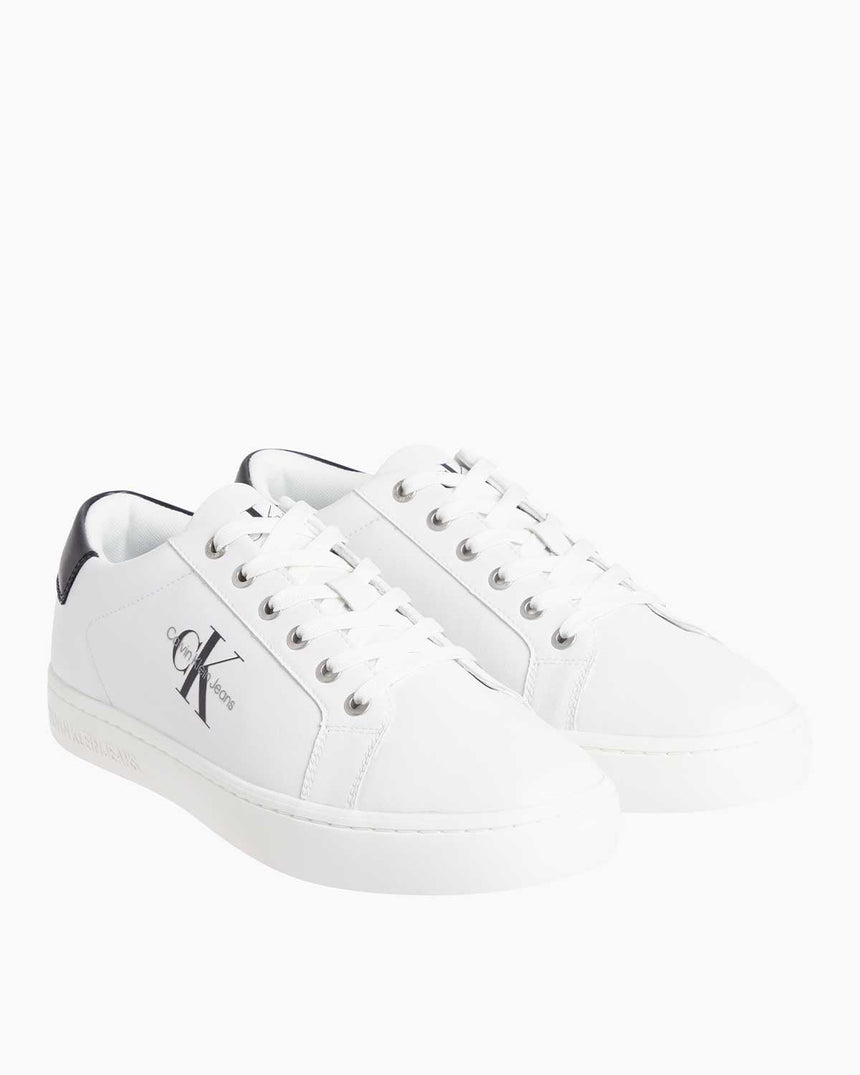 Calvin Klein Classic Cupsole Lace-Up Erkek Sneaker Bright White