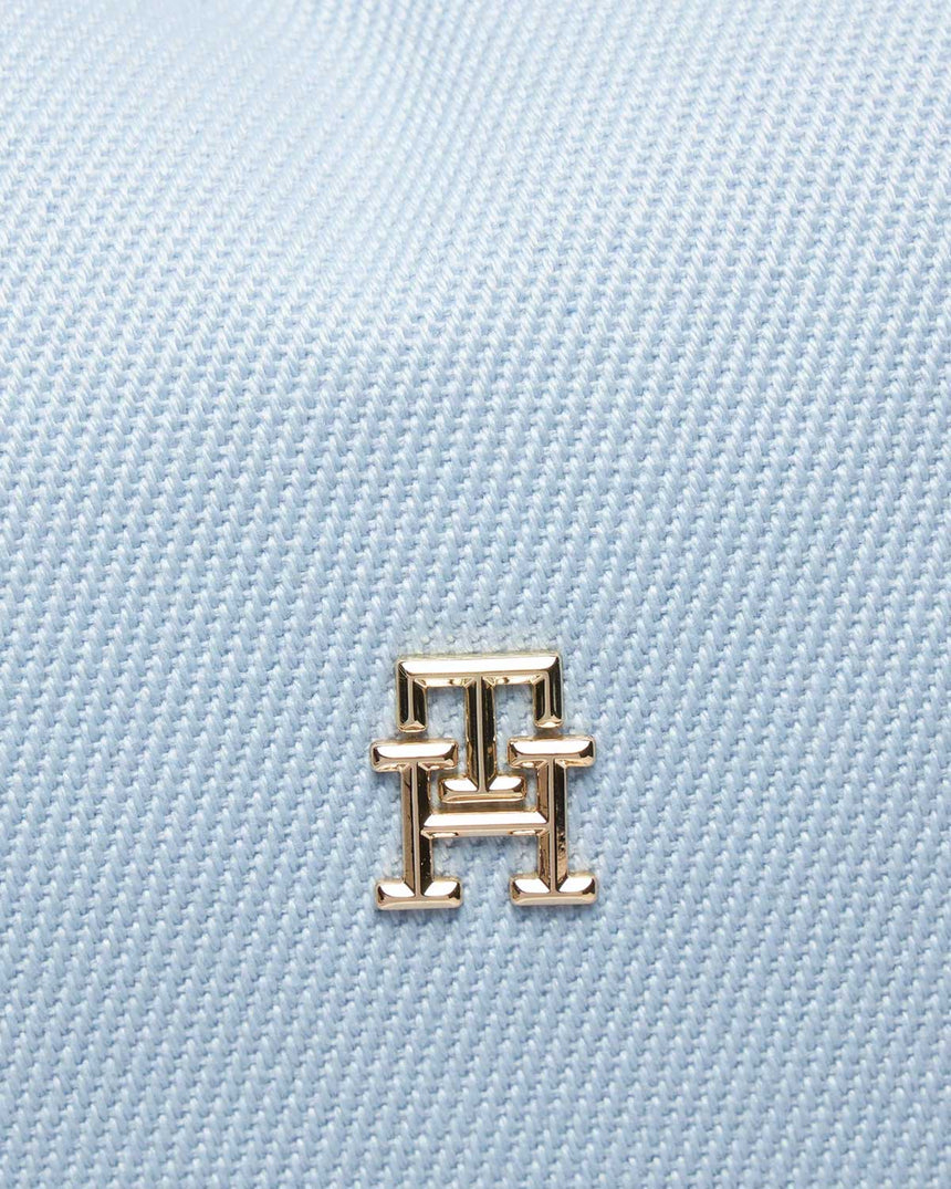 Tommy Hilfiger Poppy Canvas Tote Omuz Çantası Blue