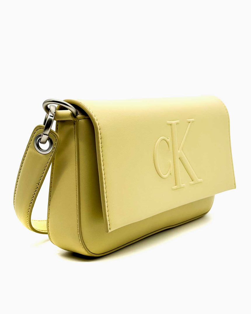 Calvin Klein Sculpted Flap Shoulder Bag Omuz Çantası Parsnip