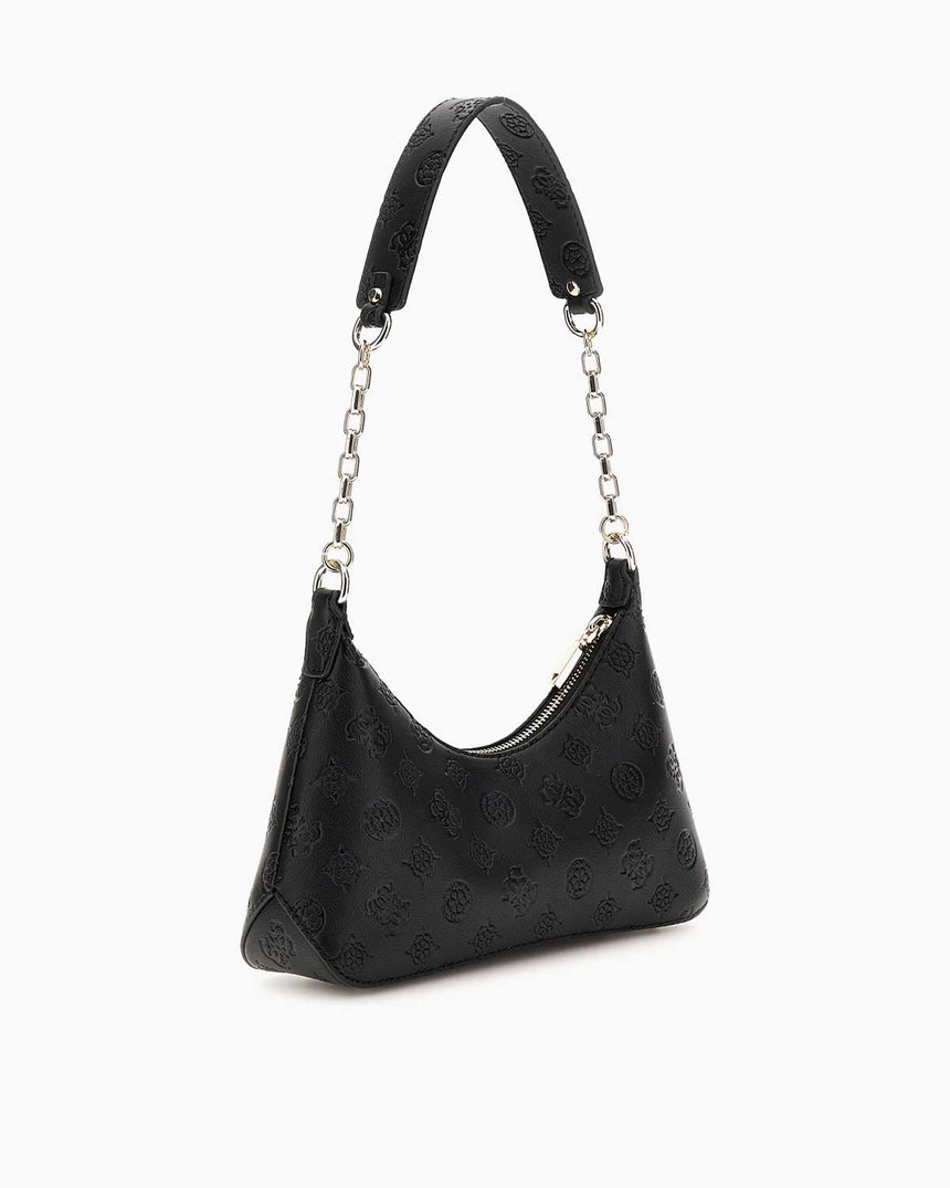 Guess Gerty Zincir Detaylı Omuz Çantası Black