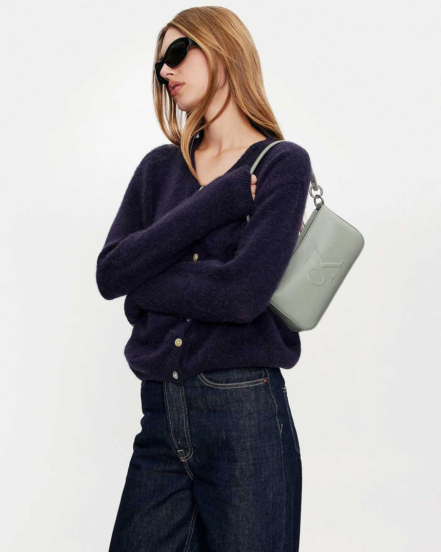 Calvin Klein Sculpted Shoulder Pouch Omuz Çantası Slate Gray