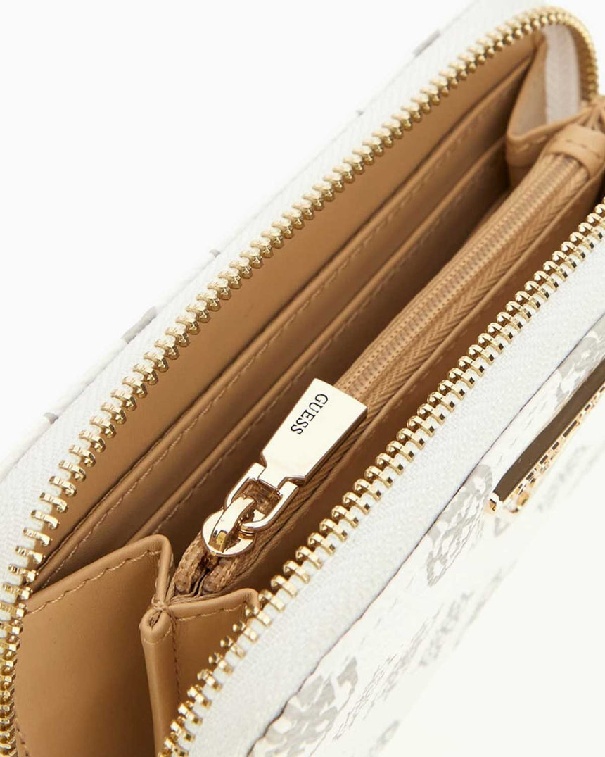 Guess Laurel Medium Logolu Cüzdan White Logo