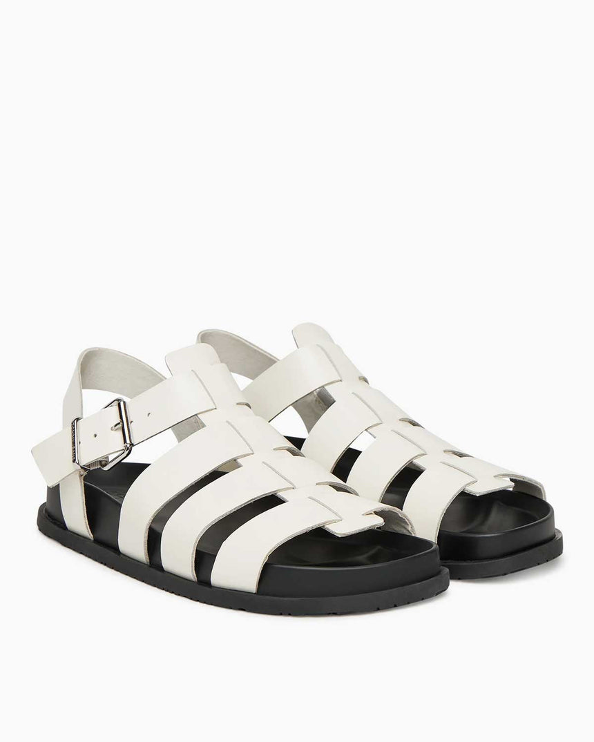 Tommy Hilfiger Bindi Patentli Kadın Balıkçı Sandalet Ivory