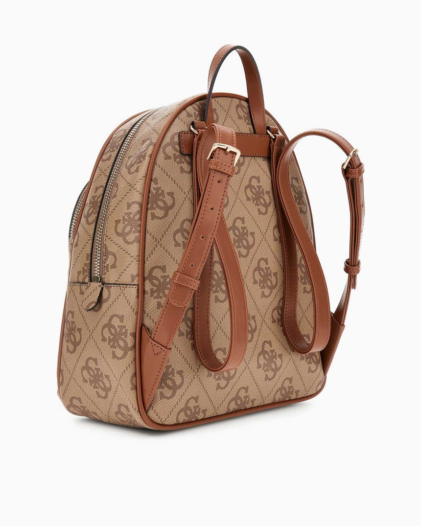 Guess Access Erena Kadın Büyük Sırt Çantası Latte Logo