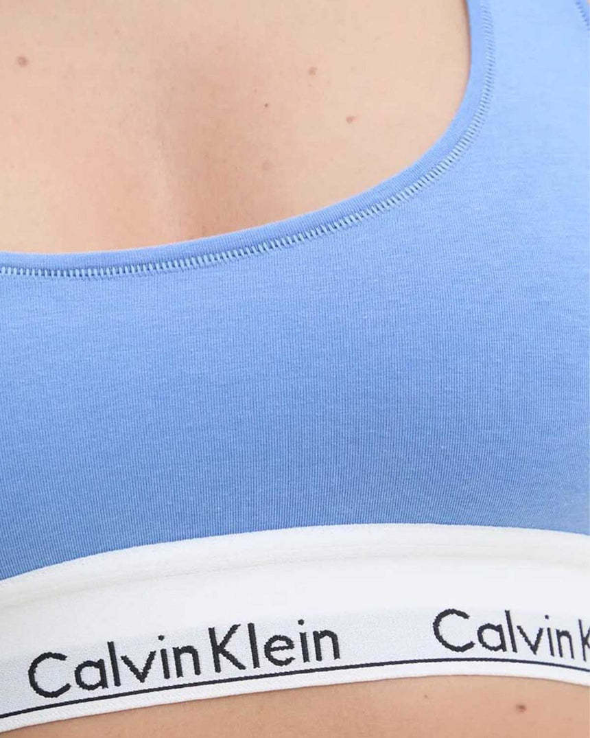 Calvin Klein Triangle Bras Kadın Bralet Sterling Blue