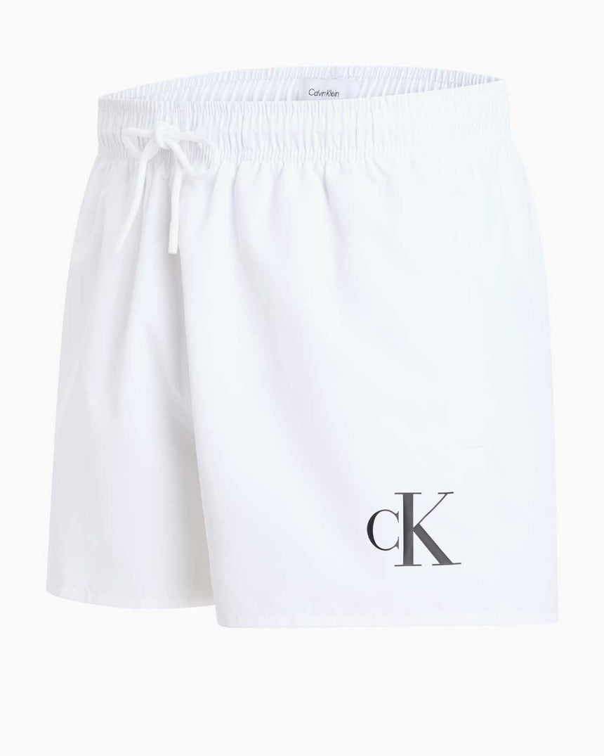 Calvin Klein Drawstring Logo Yazılı Deniz Şort Pvh Classic White