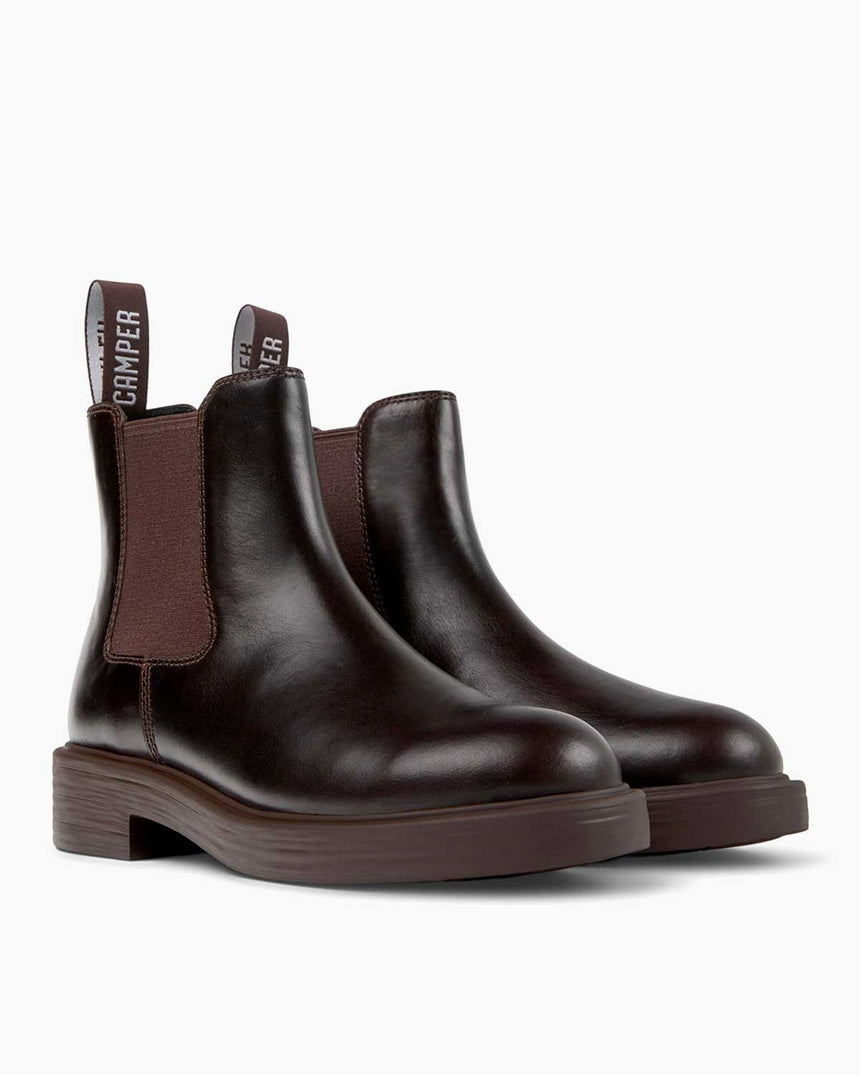 Camper Dean Yarım Bot Koyu Kahverengi