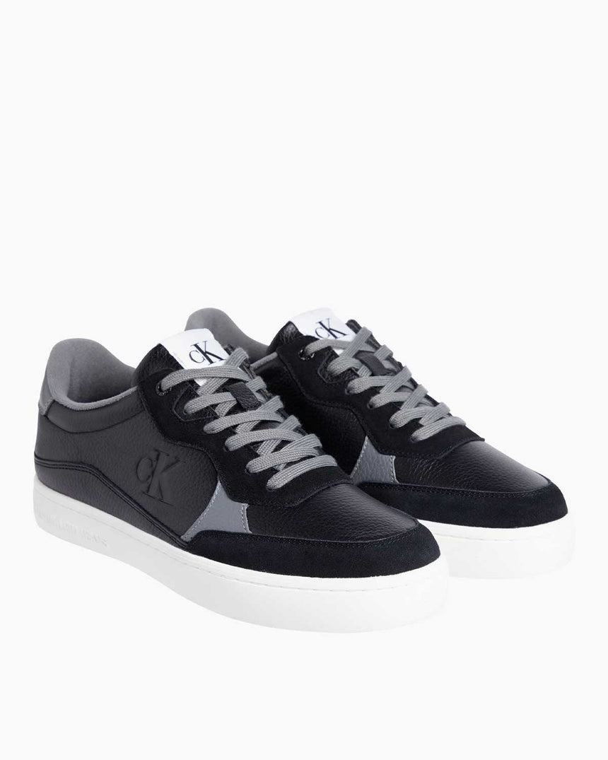 Calvin Klein Classic Cupsole Low Top Sneaker Black/Charcoal Grey/Bright White