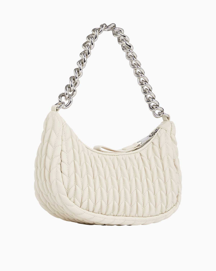 Tommy Hilfiger Iconic Quilted Omuz Çantası Newsprint