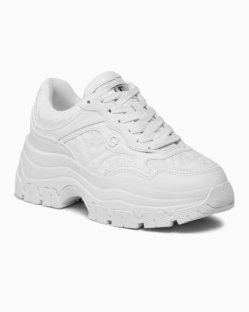 Guess Logolu Kalın Tabanlı Sneaker White