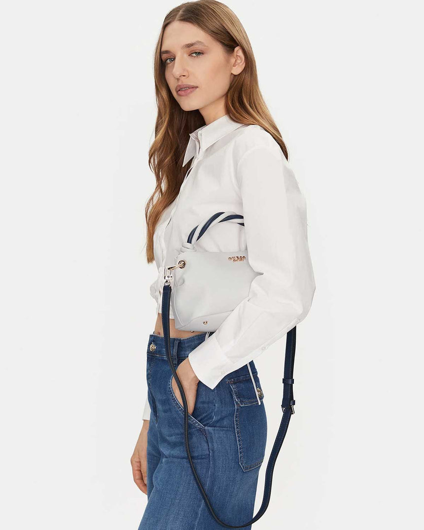 Guess Cruise Vibe Top Handle El Çantası White/Navy