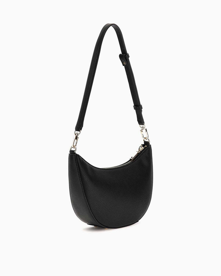 Guess Fedana Mini Top Logolu Omuz Çantası Black