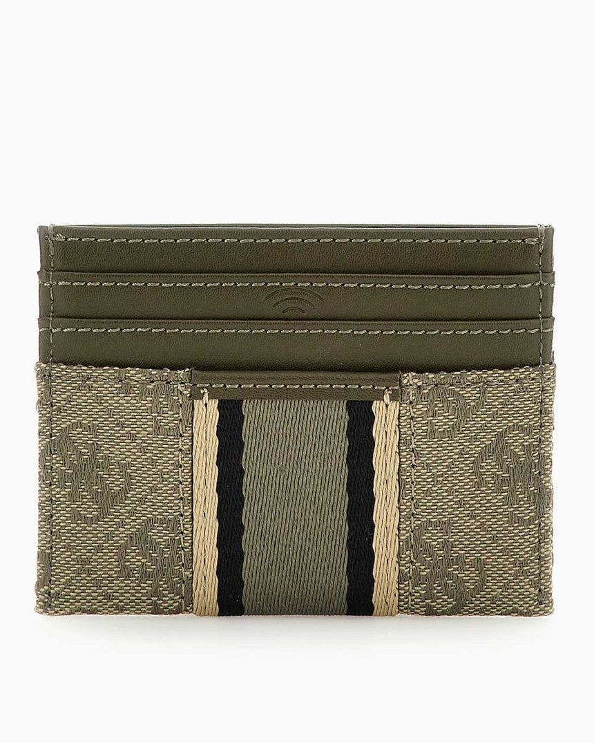 Guess Madrid Logolu Kartlık Sand/Military Green