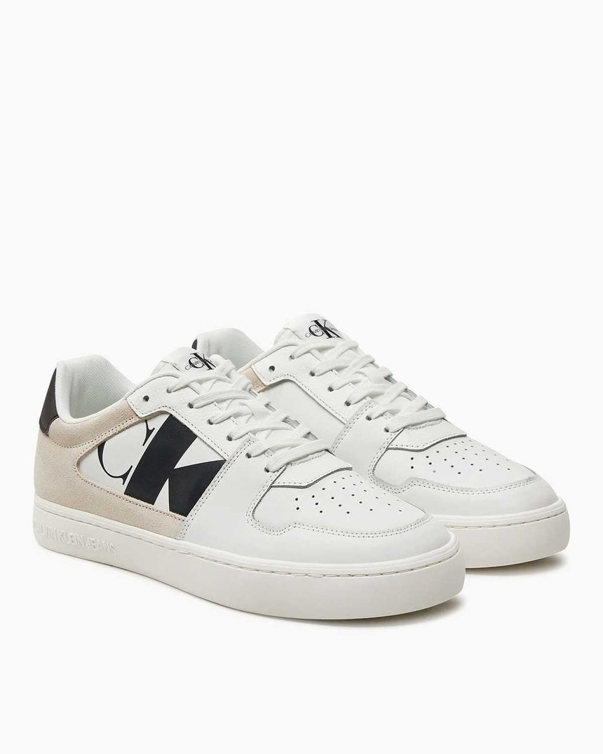 Calvin Klein Classic Cupsole Low Lace Up Sneaker Bright White/Black