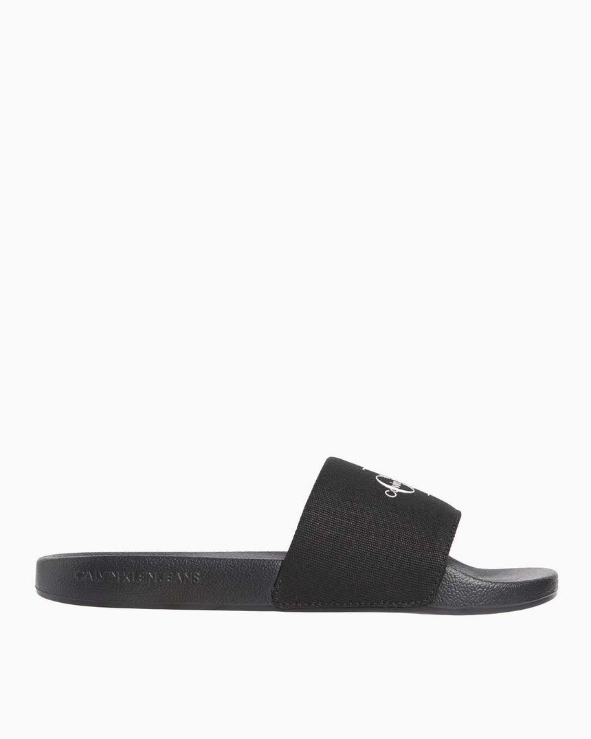 Calvin Klein Slide Monogram Flip Flops Terlik Black