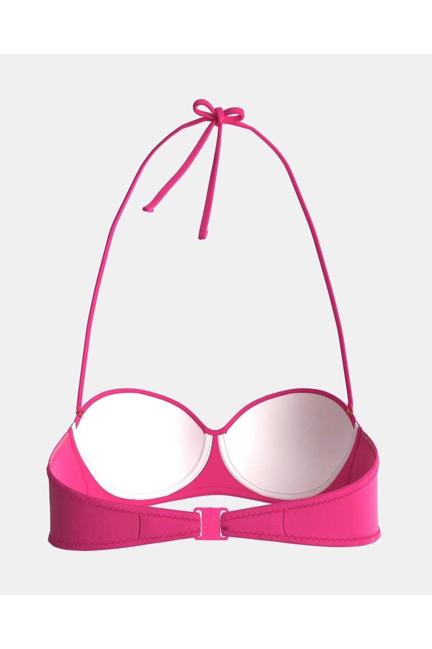 Guess Padded Bandeau Kadın Bikini Monroe Pink