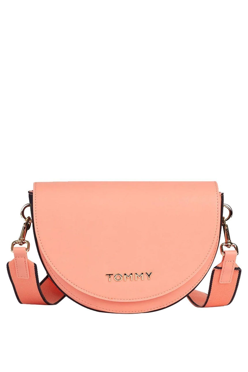 Tommy Hilfiger Staple Saddle Çapraz Askılı Kadın Çantası Island Coral
