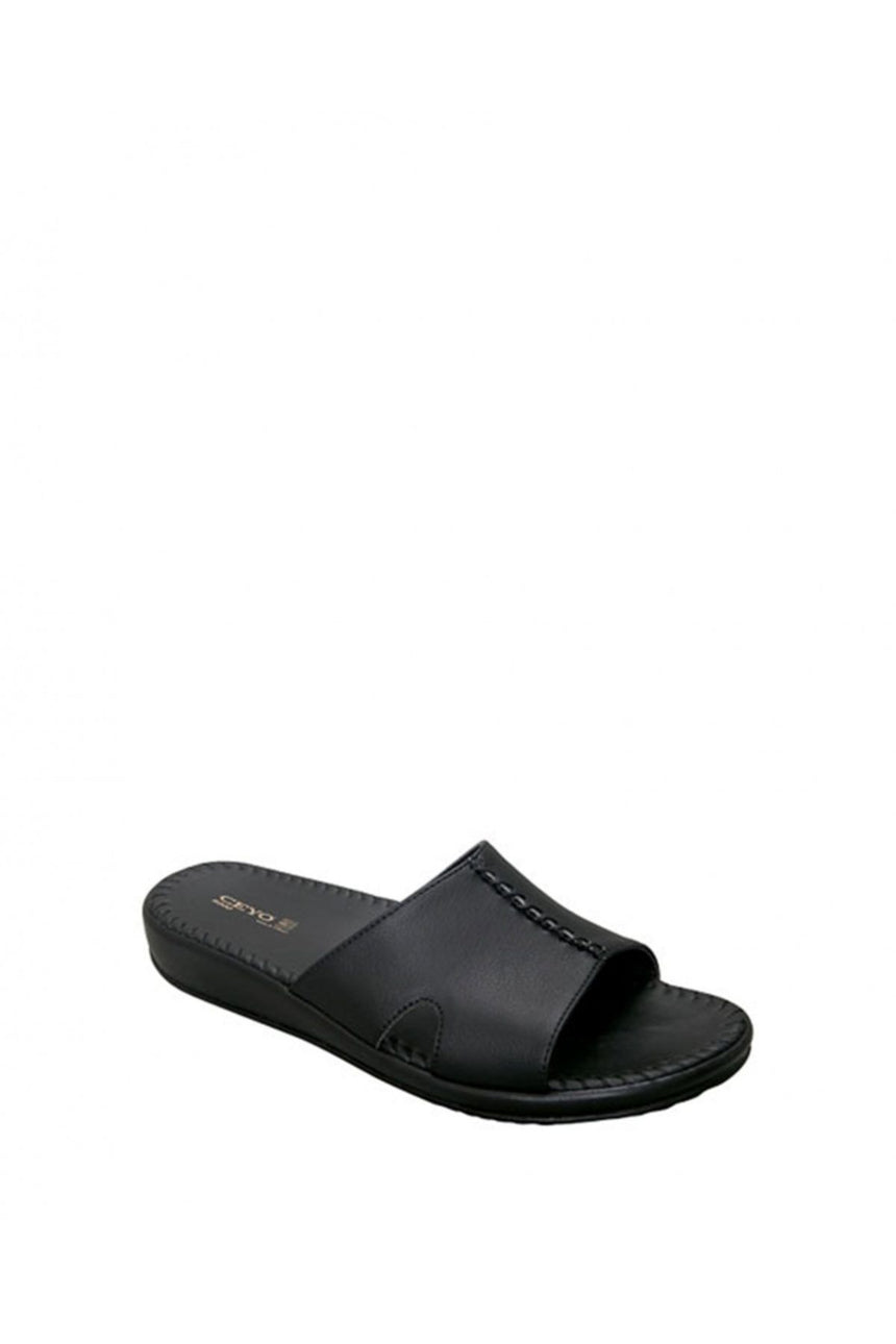 Ceyo Natural Terlik Siyah