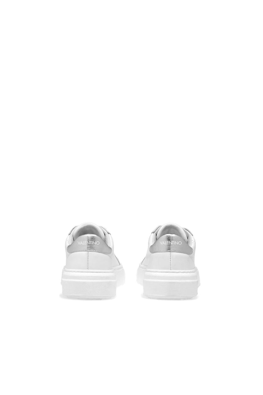 Mario Valentino Kadın Logo Sneaker White - Silver