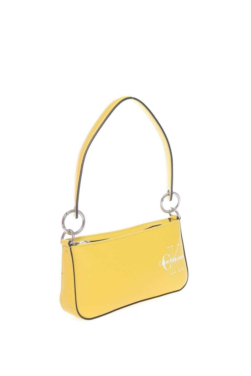 Calvin Klein Sculpted Shoulder Pouch Two Tone Kadın Omuz Çantası Super Lemon