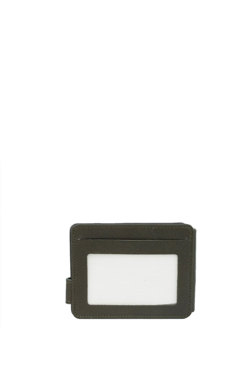 Grande Banknot Tutucu Mini El Portföyü Yeşil - Kahve