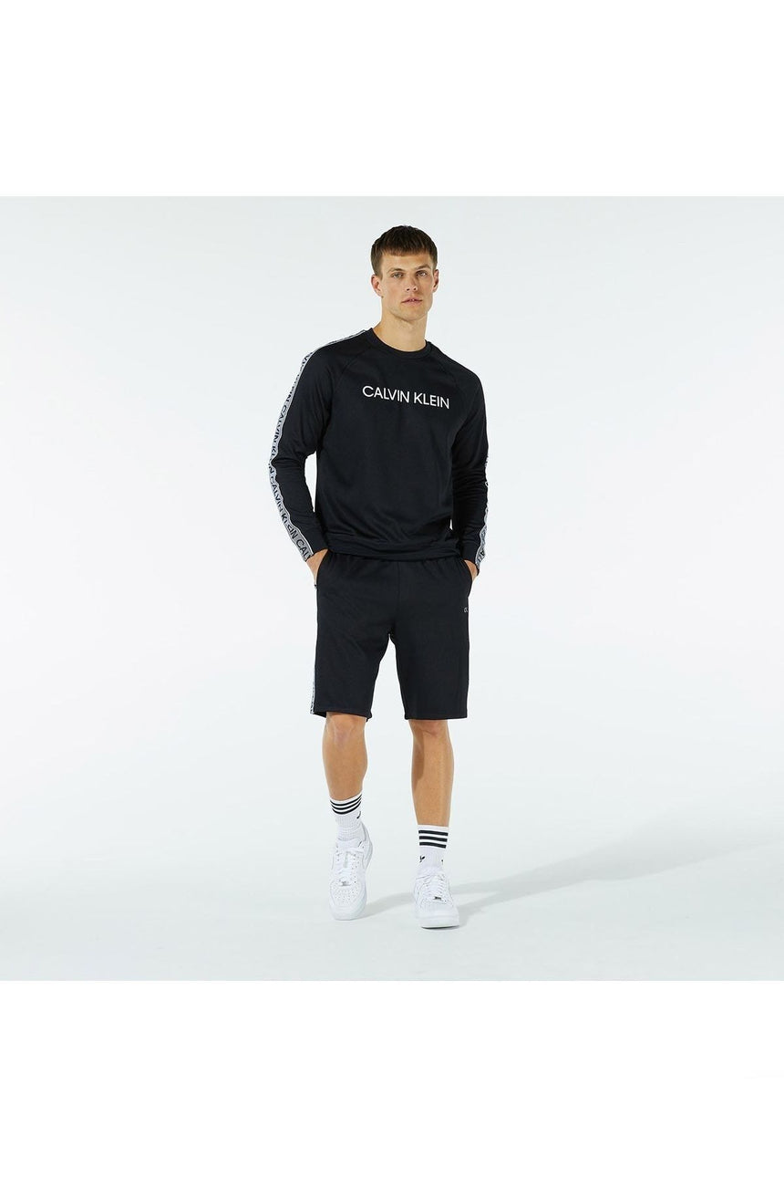 Calvin Klein PW - Pullover Erkek Sweatshirt Barbados Cherry/ Ck Black