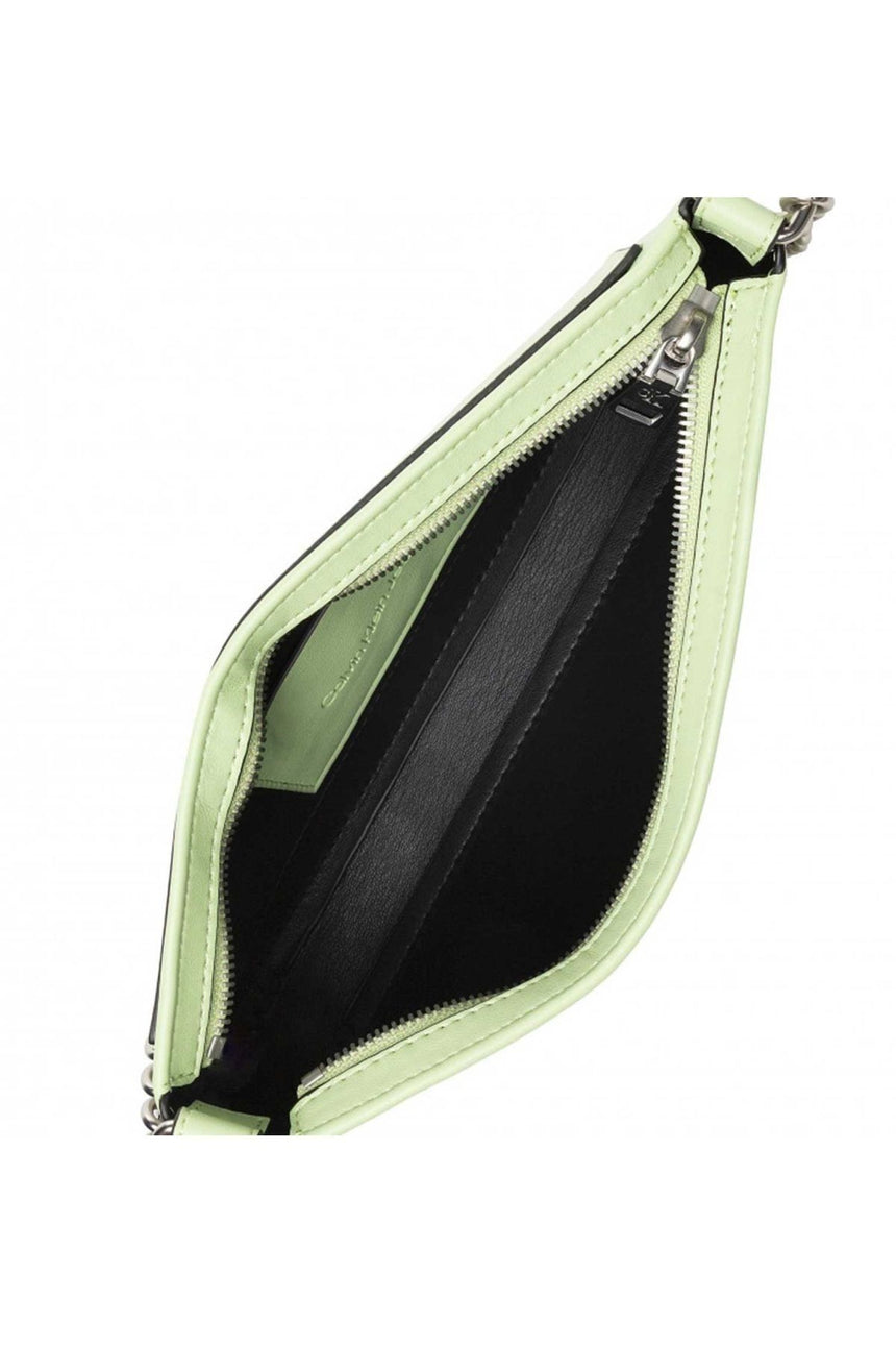 Calvin Klein Fermuarlı Zincir Askılı Kadın Omuz Çantası Exotic Mint
