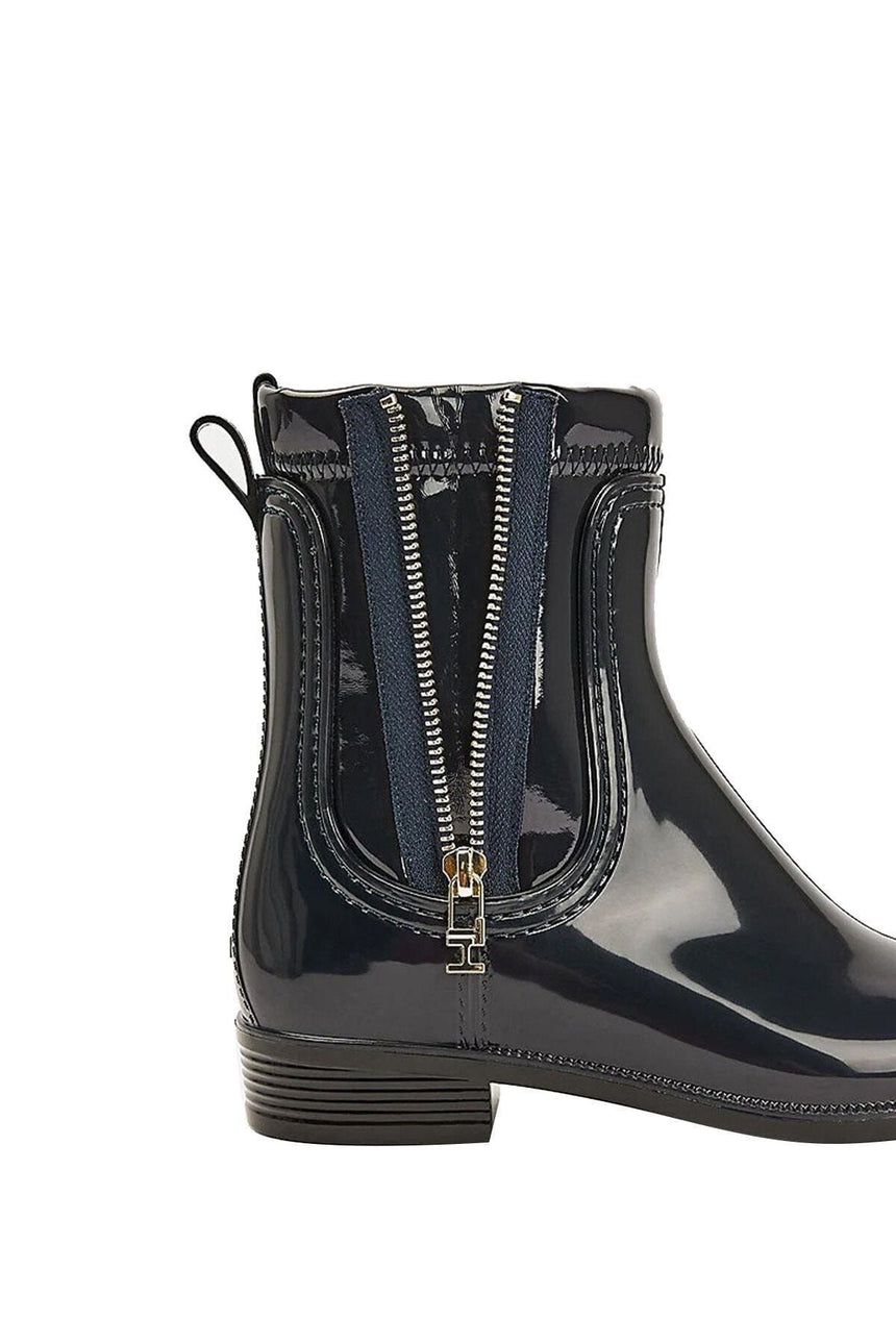Tommy Hilfiger Tommy Glossy Rainboot Kadın Yağmur Botu Desert Sky