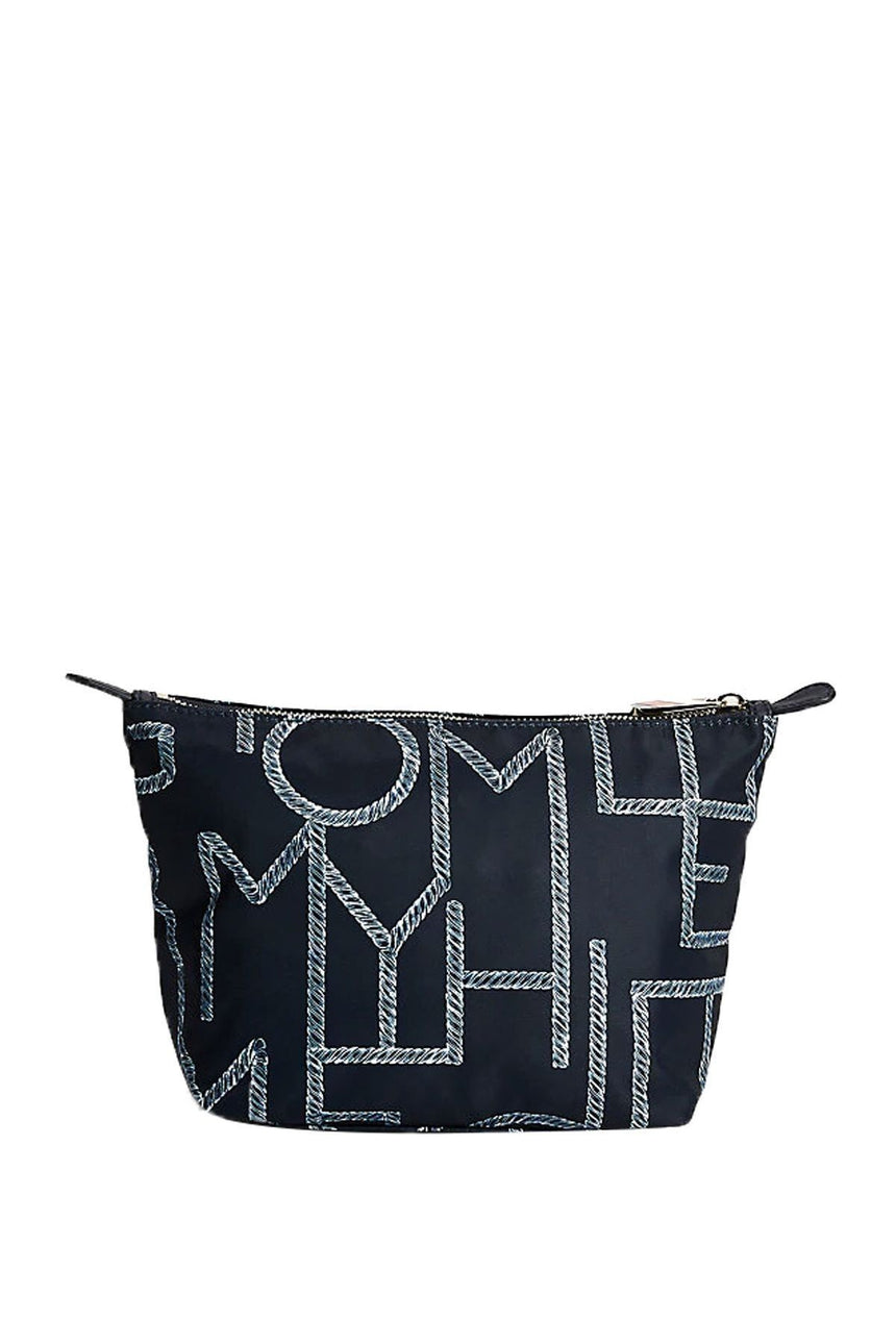 Tommy Hilfiger Poppy Washbag Print Kadın Makyaj Çantası Rope Print