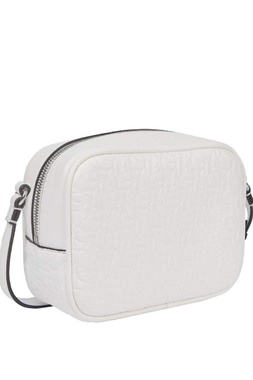 Calvin Klein Camera Bag Aop Çapraz Askılı Kadın Çantası Bright White