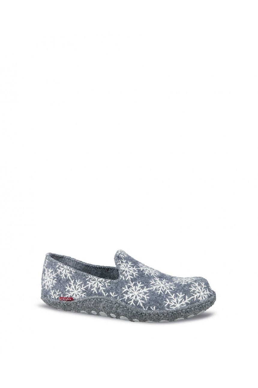 Ceyo Snowflake Terlik Gri