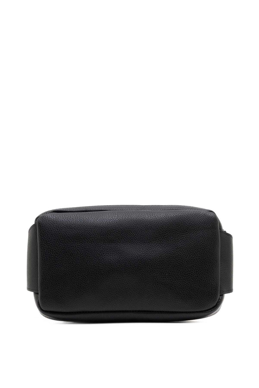 U.s Polo Assn Metal Logo Baskılı Erkek Bel Çantası Siyah