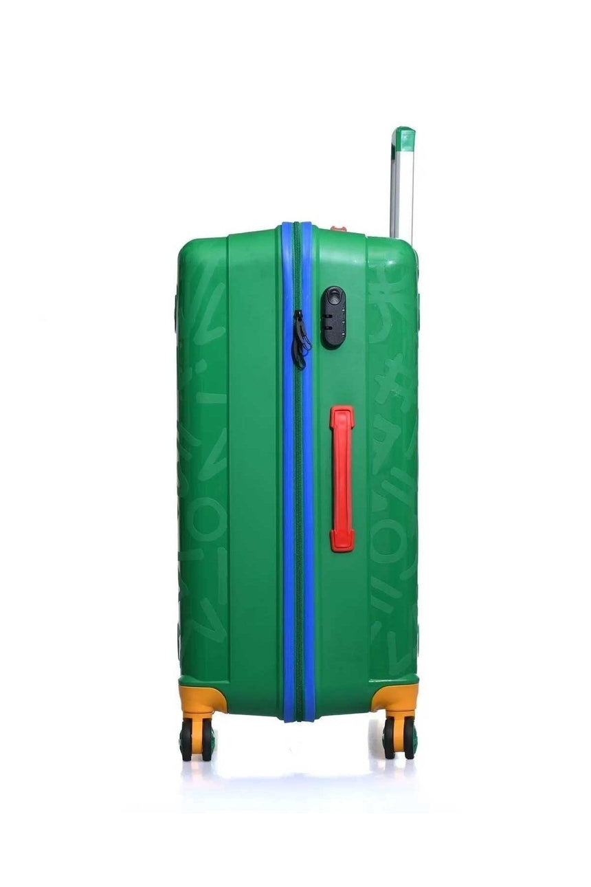 Benetton Büyük Boy 70 Cm Valiz Yeşil