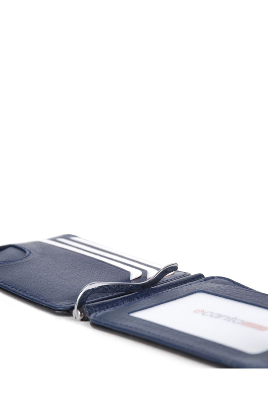 Grande Banknot Tutucu Mini El Portföyü Siyah - Lacivert